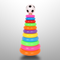 Toy Layer Rainbow Throwing Set With Fooball