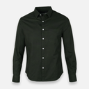 Men Basic Oxford Shirt Long Sleeve Spandex