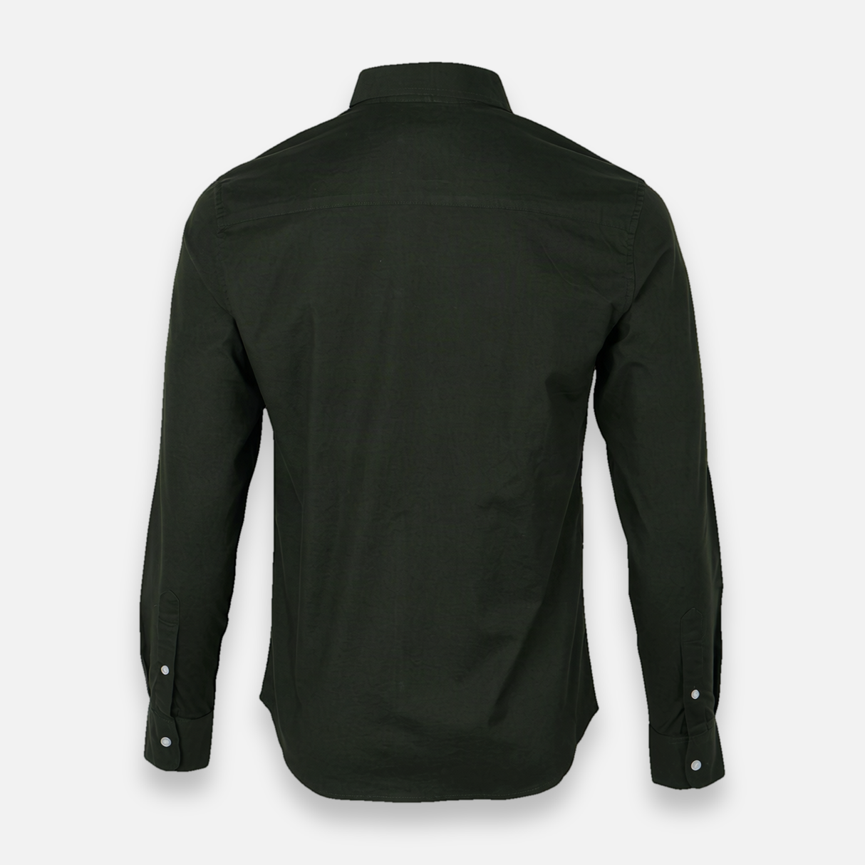 Men Basic Oxford Shirt Long Sleeve Spandex