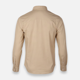 Men Basic Oxford Shirt Long Sleeve Spandex