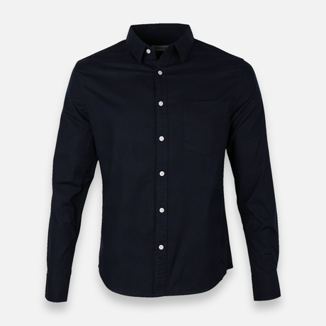 Men Basic Oxford Shirt Long Sleeve Spandex
