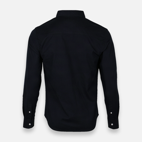 Men Basic Oxford Shirt Long Sleeve Spandex