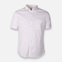 Men Basic Oxford Shirt Short Sleeve Spandex
