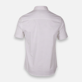 Men Basic Oxford Shirt Short Sleeve Spandex