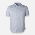 Men Basic Oxford Shirt Short Sleeve Spandex
