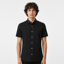 Men Basic Oxford Shirt Short Sleeve Spandex