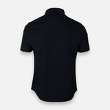 Men Basic Oxford Shirt Short Sleeve Spandex