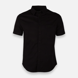 Men Basic Oxford Shirt Short Sleeve Spandex
