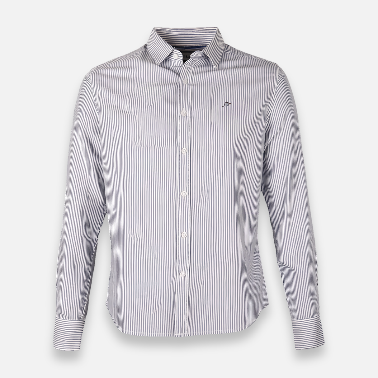 Men Oxford Stripe Shirt Long Sleeve