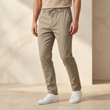 Men Regular Fit Linen Drawstring Pants