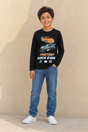 SLSN2640-JB BOYS GRAPHIC T SHIRT / SLSN2640-JB BOYS GRAPHIC - BLACK - on model