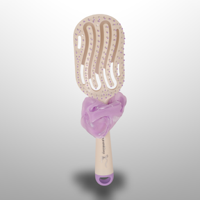 Ladies Hair Brush & Elastic Hair Tie Set