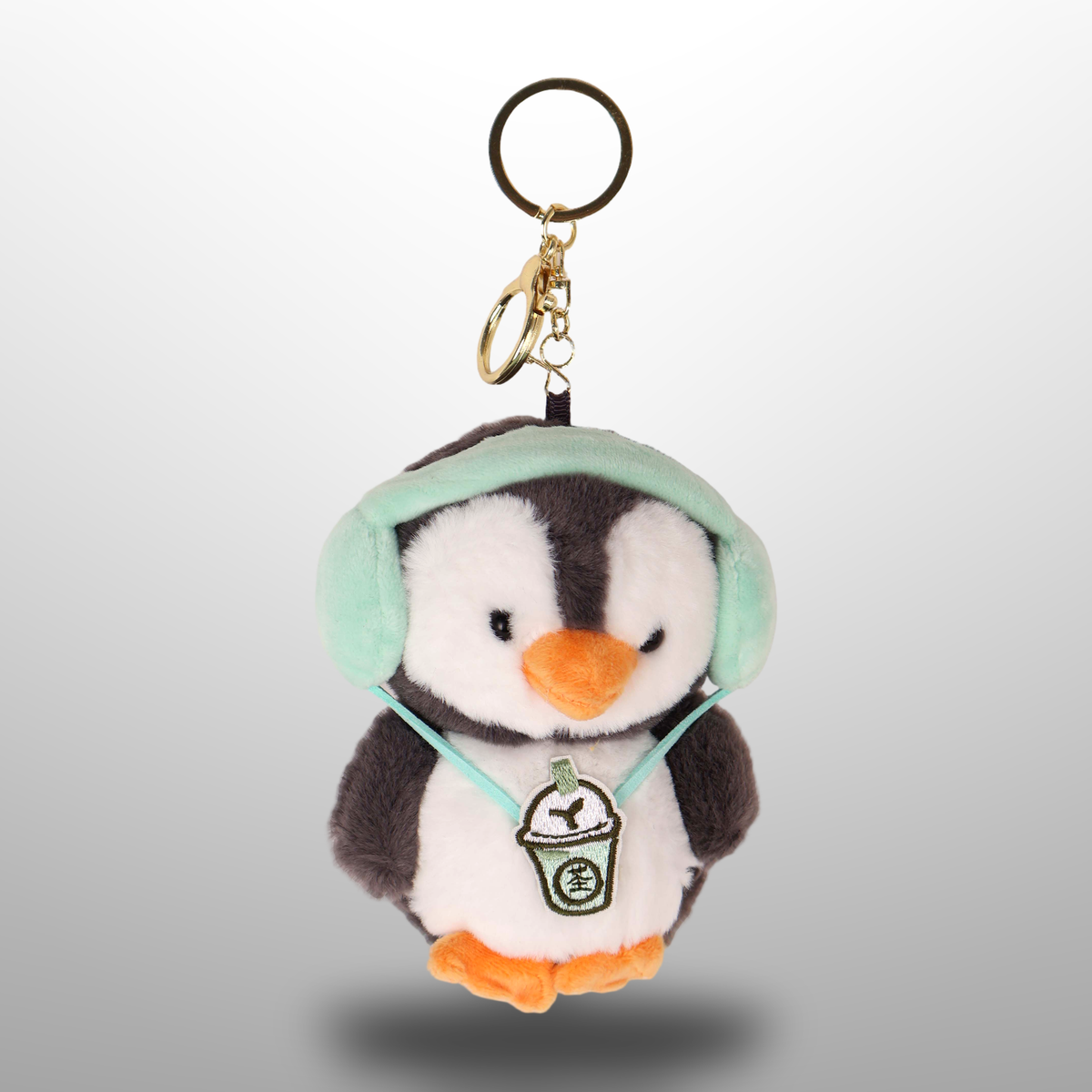 Girls Penguin Plush Keychain