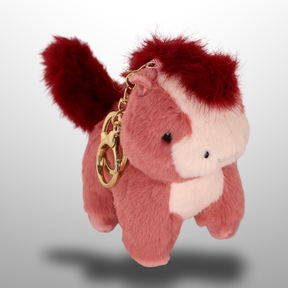 Girls Squirrel Plush Keychain