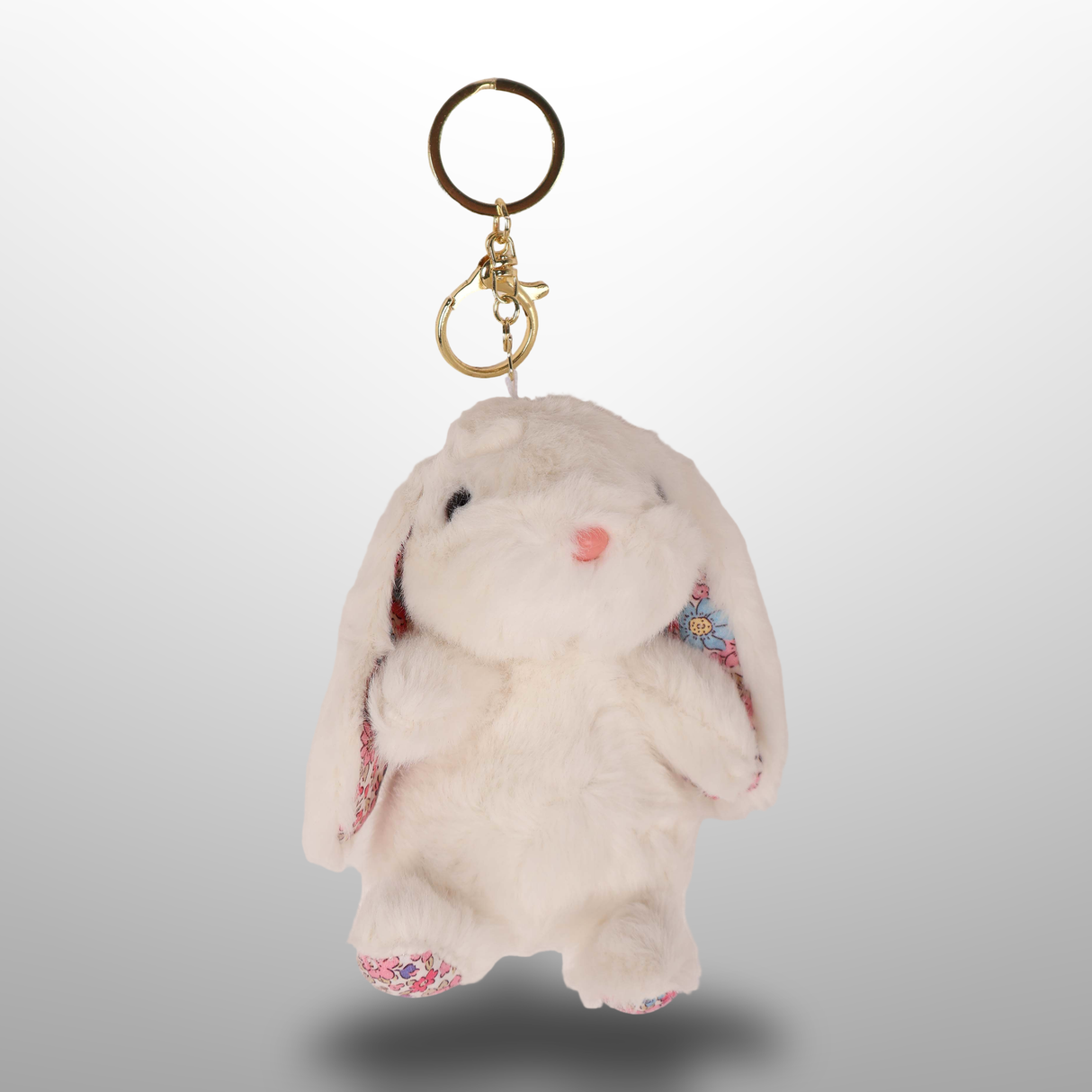 Girls Rabbit Plush Keychain