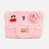 Girls Faux Fur Crossbody Bag