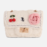 Girls Faux Fur Crossbody Bag