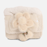 Girls Faux Fur Flower Crossbody Bag