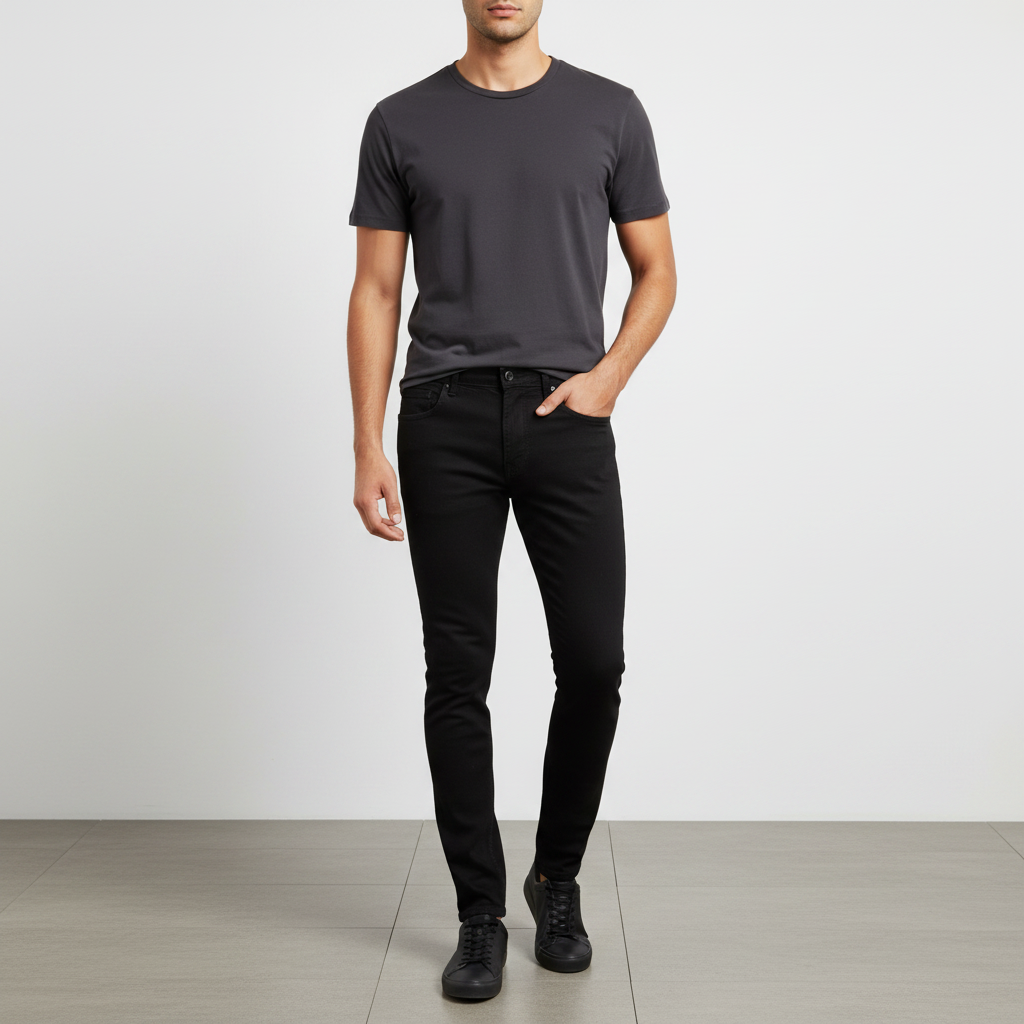 Men Denim Pant Jeans Carrot Fit