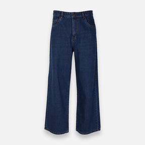Womens Denim Pants Jeans Wide Leg