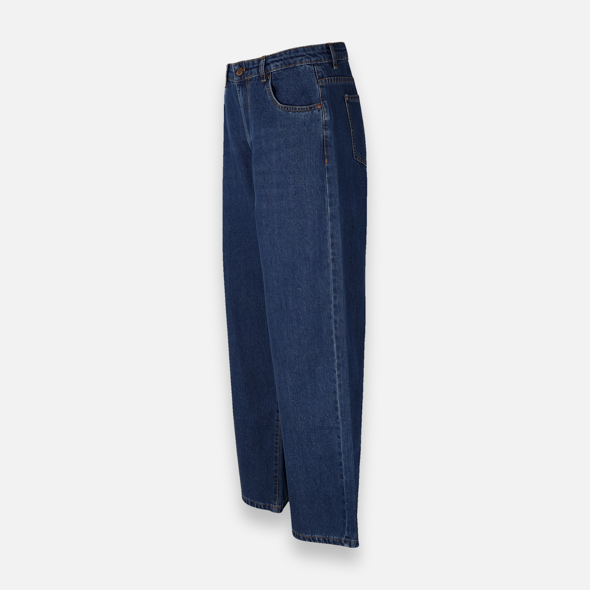 Womens Denim Pants Jeans Wide Leg