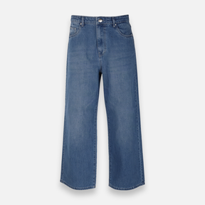 Womens Denim Pants Jeans Wide Leg