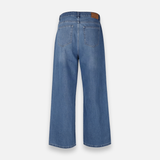 Womens Denim Pants Jeans Wide Leg
