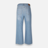 Womens Denim Pants Jeans Wide Leg