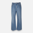 Womens Denim Pants Jeans Wide Leg
