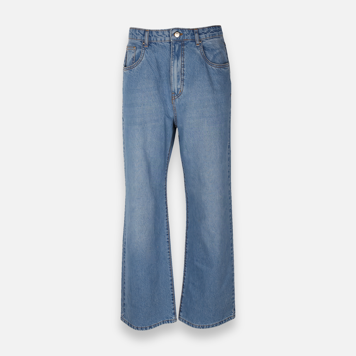 Womens Denim Pants Jeans Wide Leg