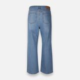Womens Denim Pants Jeans Wide Leg