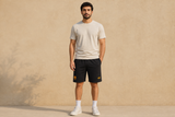 Mens Qadsia Short - BLACK - on model