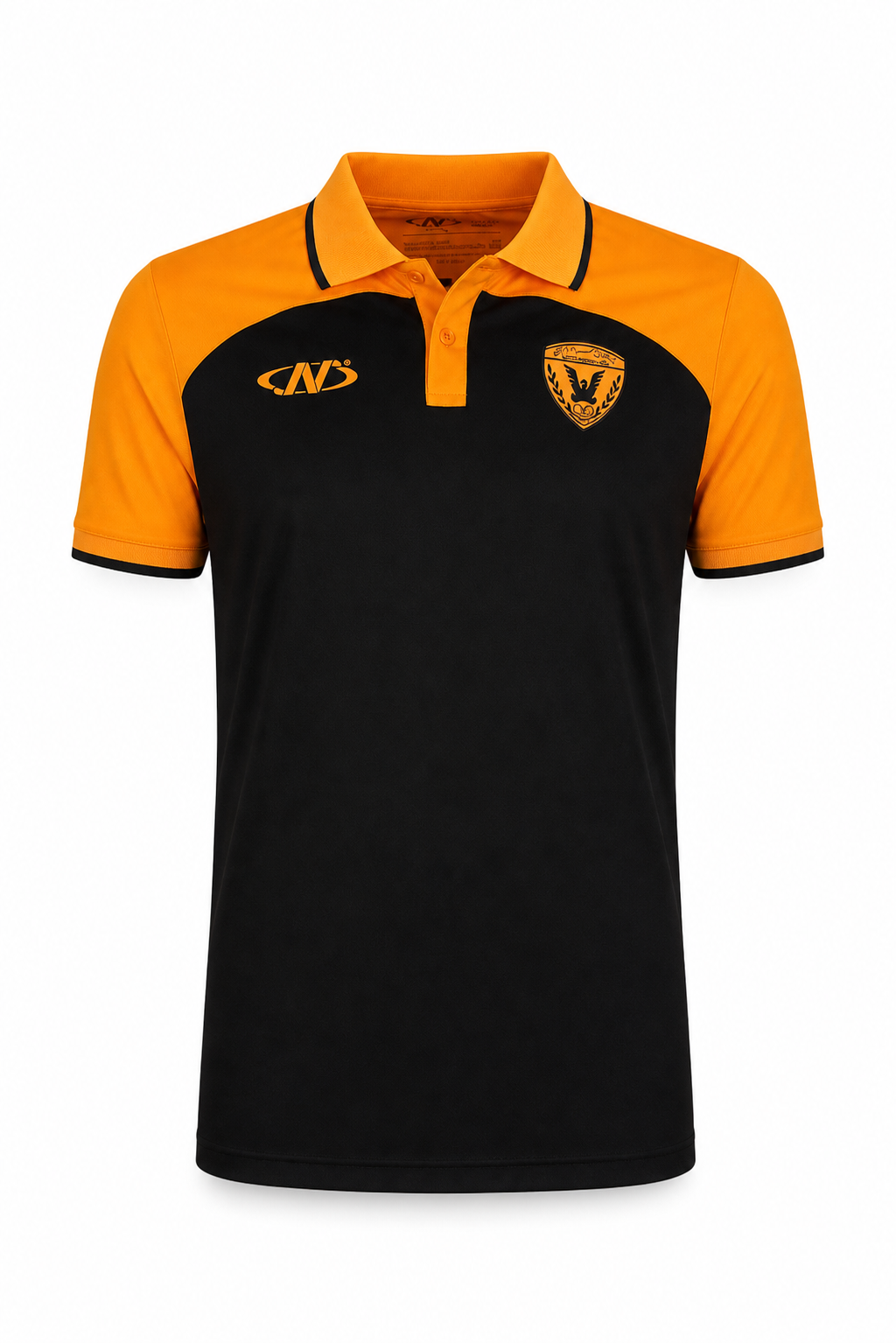 Mens Qadsia T-Shirt Polo - BLACK