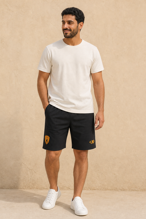 Mens Qadsia Short - BLACK - on model