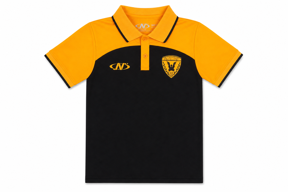 Boys Qadsia T-Shirt Polo - BLACK