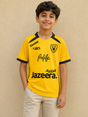 Boys Qadsia T-Shirt Short Sleeve - ORANGE - on model