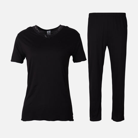 Ladies Licra Pajama 2 Pieces Set