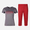 Ladies Milan pajama 2 Pieces Set T-Shirt & Bermuda