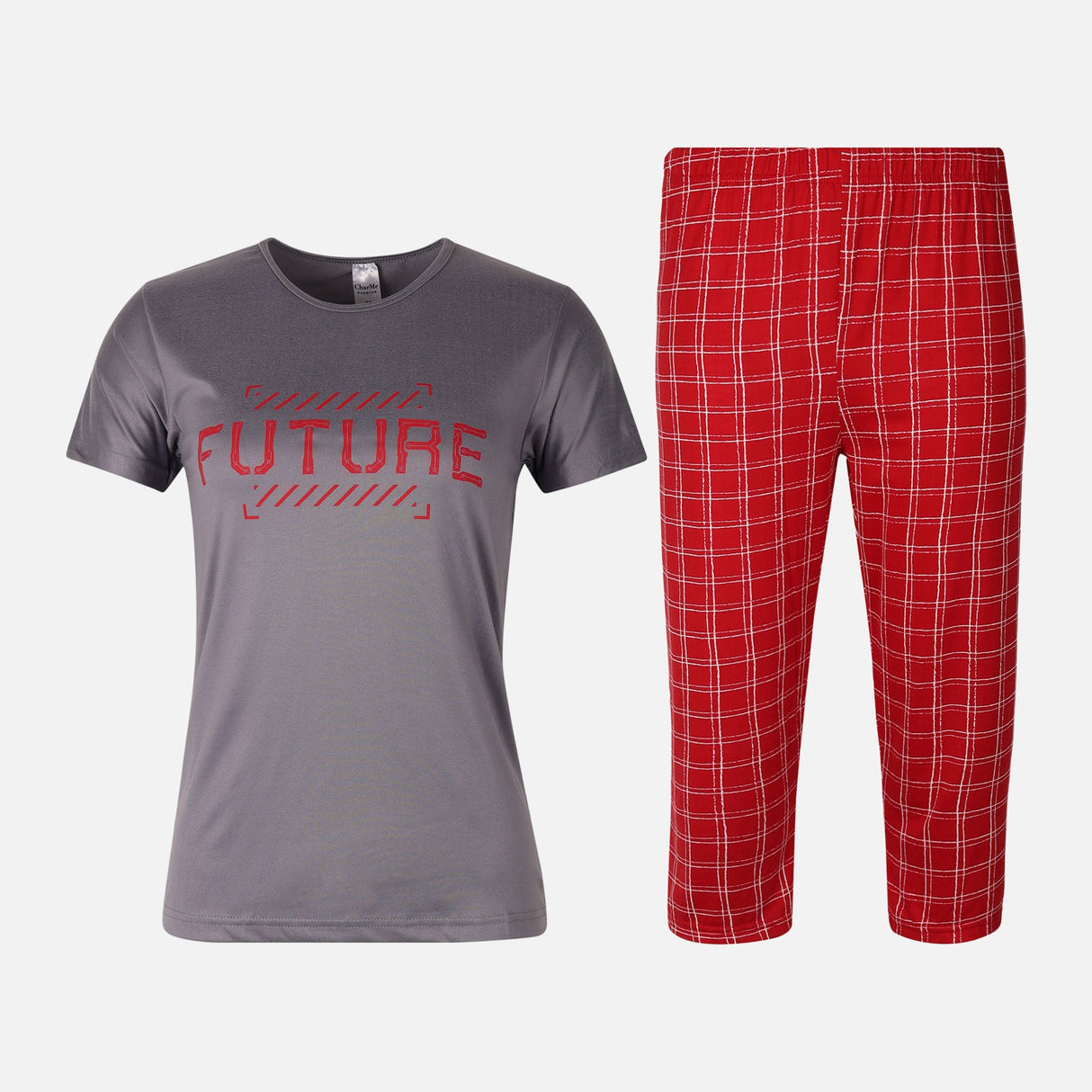 Ladies Milan pajama 2 Pieces Set T-Shirt & Bermuda