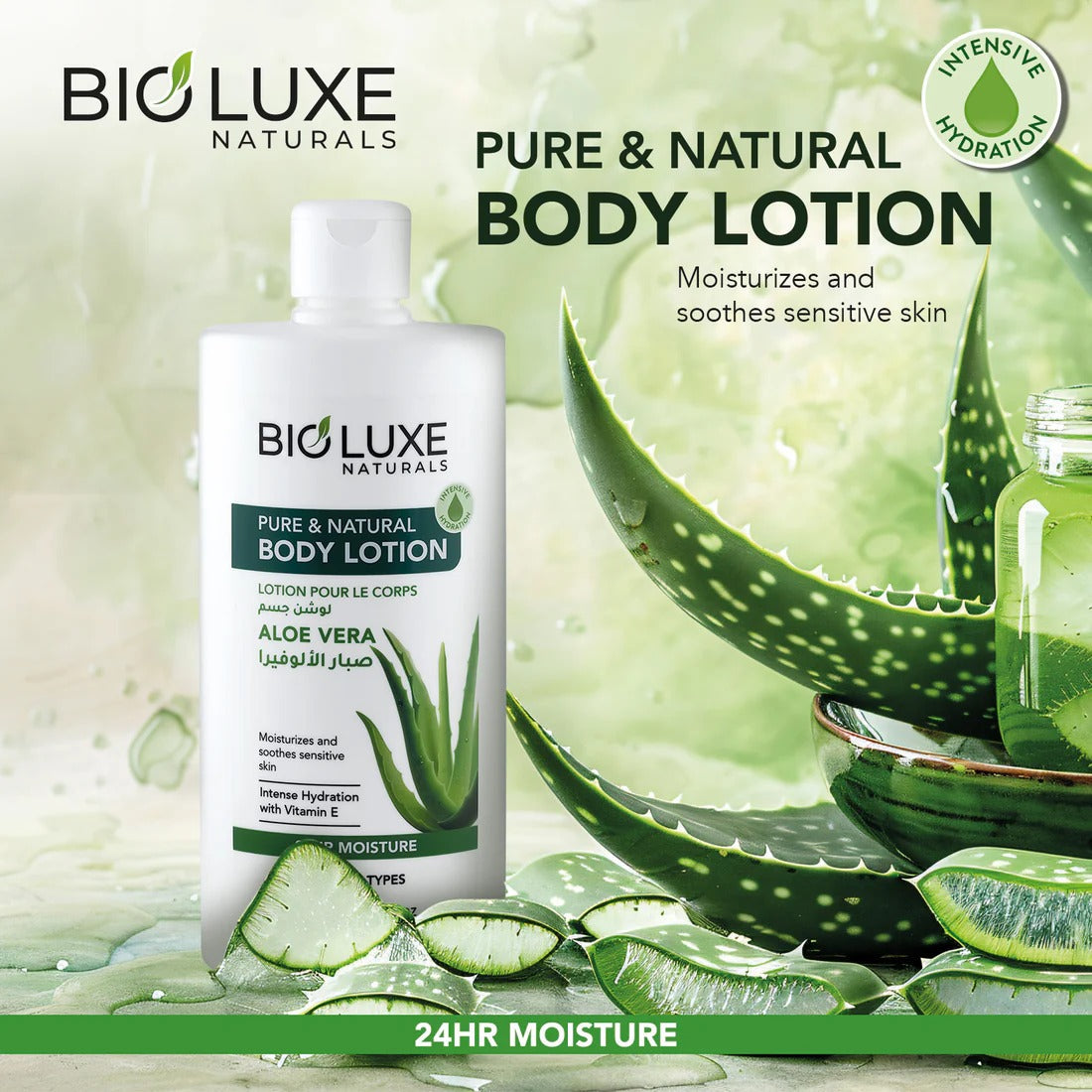 ALOE VERA PURE & NATURAL BODY LOTION 500ML