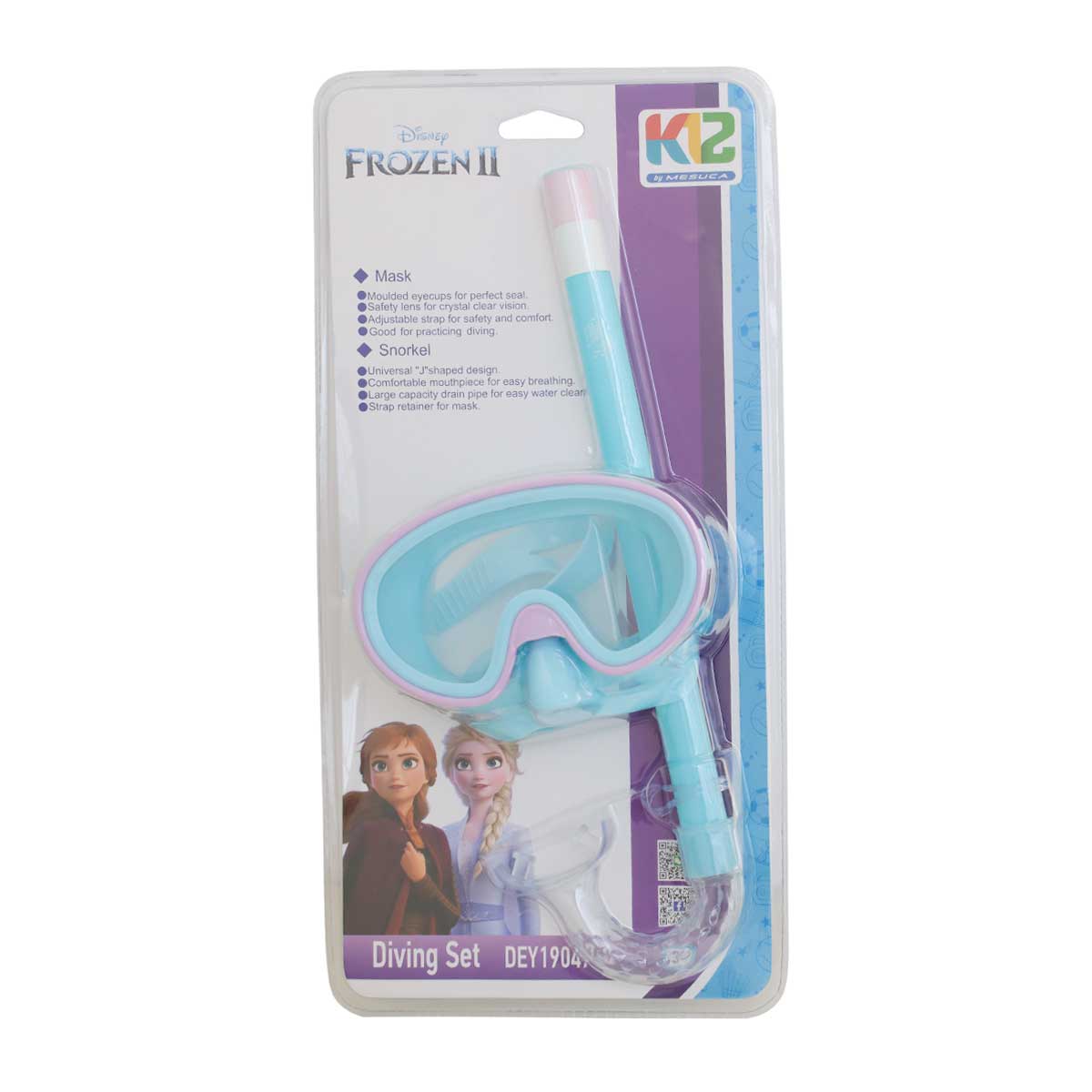 Frozen Swimming Mask Snorkle Set DEY82331-Q Blue (SIZE+3) (2020)