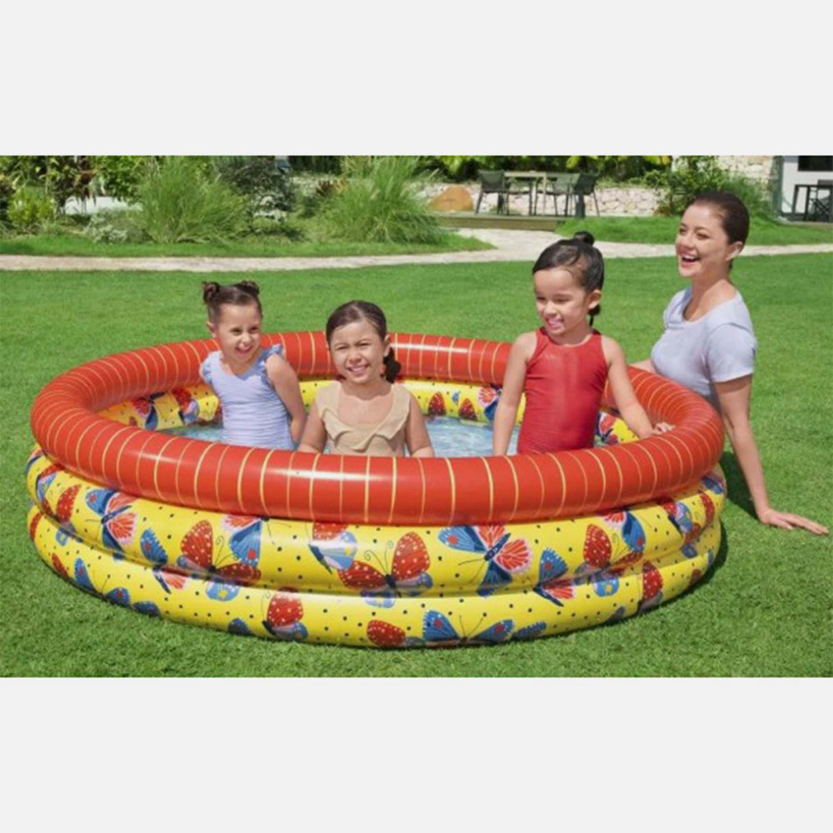 FAMILY BEAUTIFUL BUTTERFLY PLAY POOL (66" x 15") (Y2+)