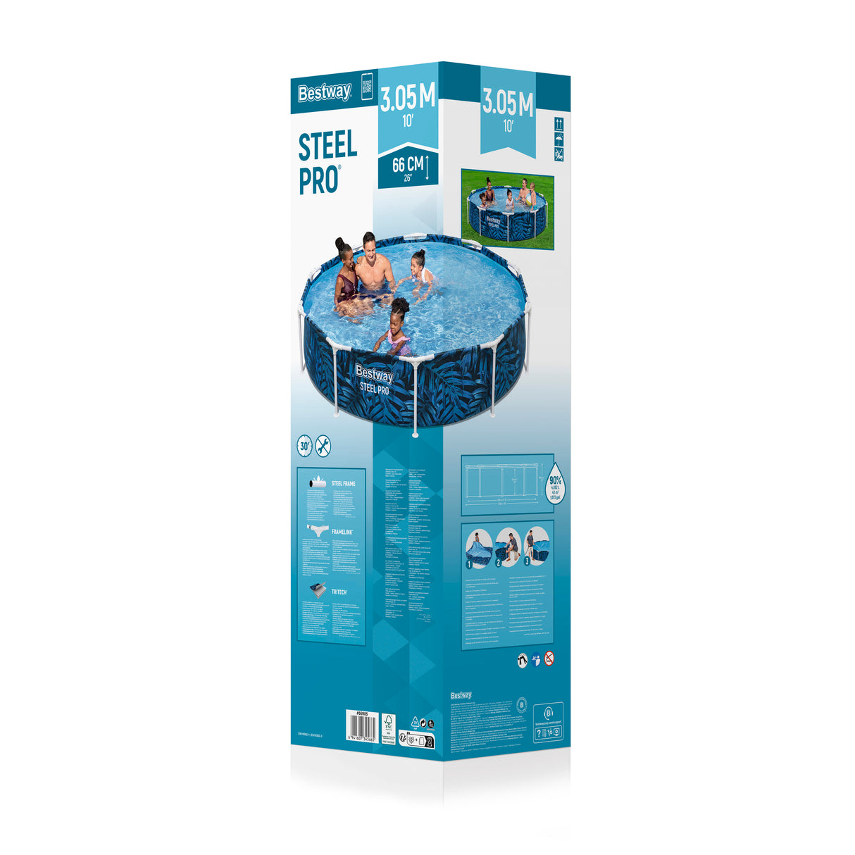 Round Pool Steel Pro - Above Ground Metal Frame Pool
