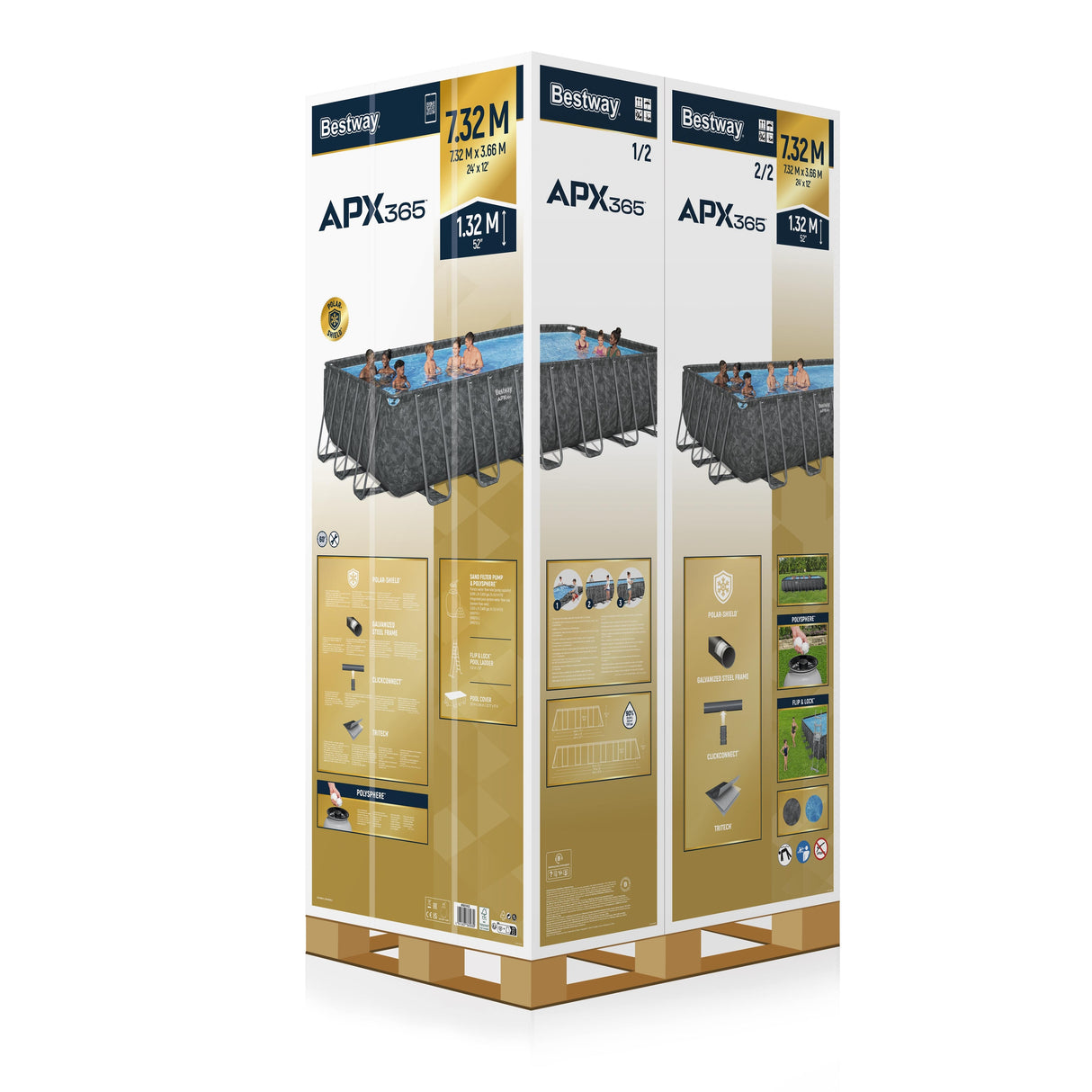 Rectangular Frame Pool Set APX365