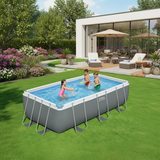 Rectangular Pool Set Steel Pro Max - Above Ground Metal Frame Swimming Pool