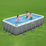 Rectangular Pool Set Steel Pro Max - Above Ground Metal Frame Swimming Pool