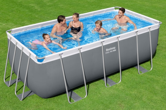 RECTANGULAR FRAME SWIMMING POOL SET 4.12M X 2.01M X 1.22M – Al Nasser