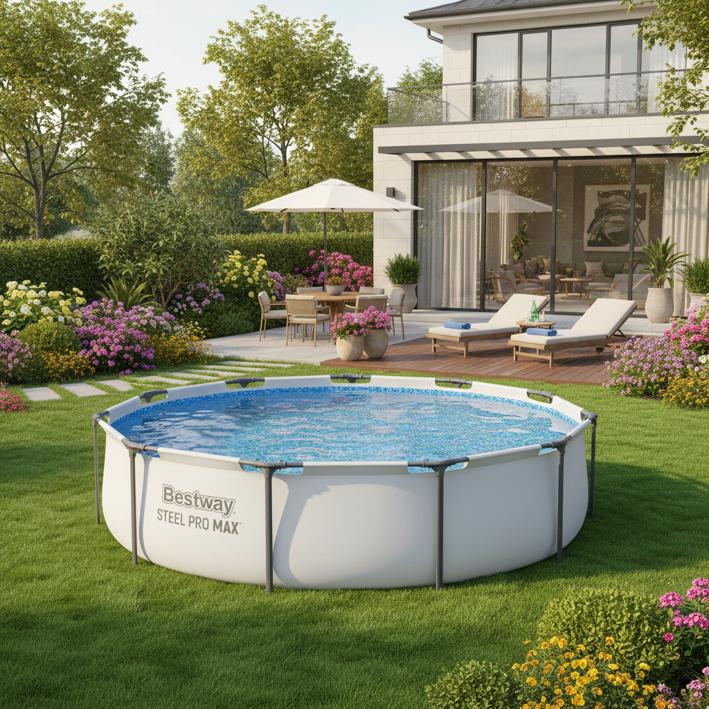 Round Pool Set Steel Frame 3.05M X 76CM