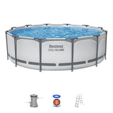 Round Pool Set Steel Pro Max - Above Ground Garden Swimming Pool