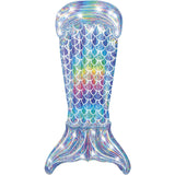 IRIDESCENT MERMAID TAIL AIR MAT (64CMX61CM)